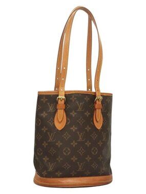 LOUIS VUITTON Monogram Bucket PM Shoulder Bag